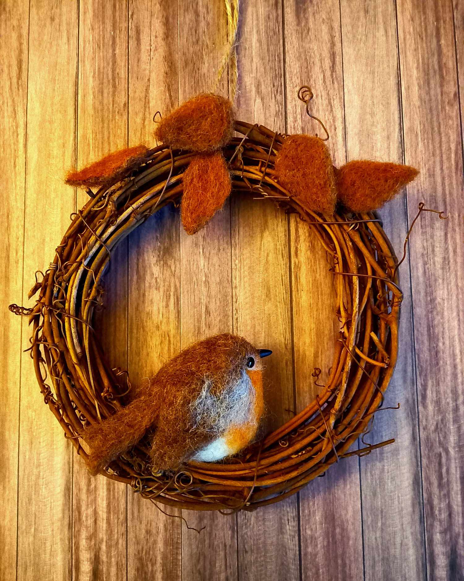 robin needle felting