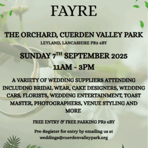 The Orchard at Cuerden Valley Wedding Fayre - 7th September 2025